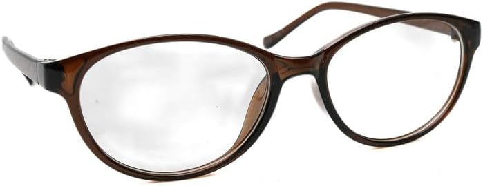 Daiso Fashion Glasses Oval Brown - Image 3